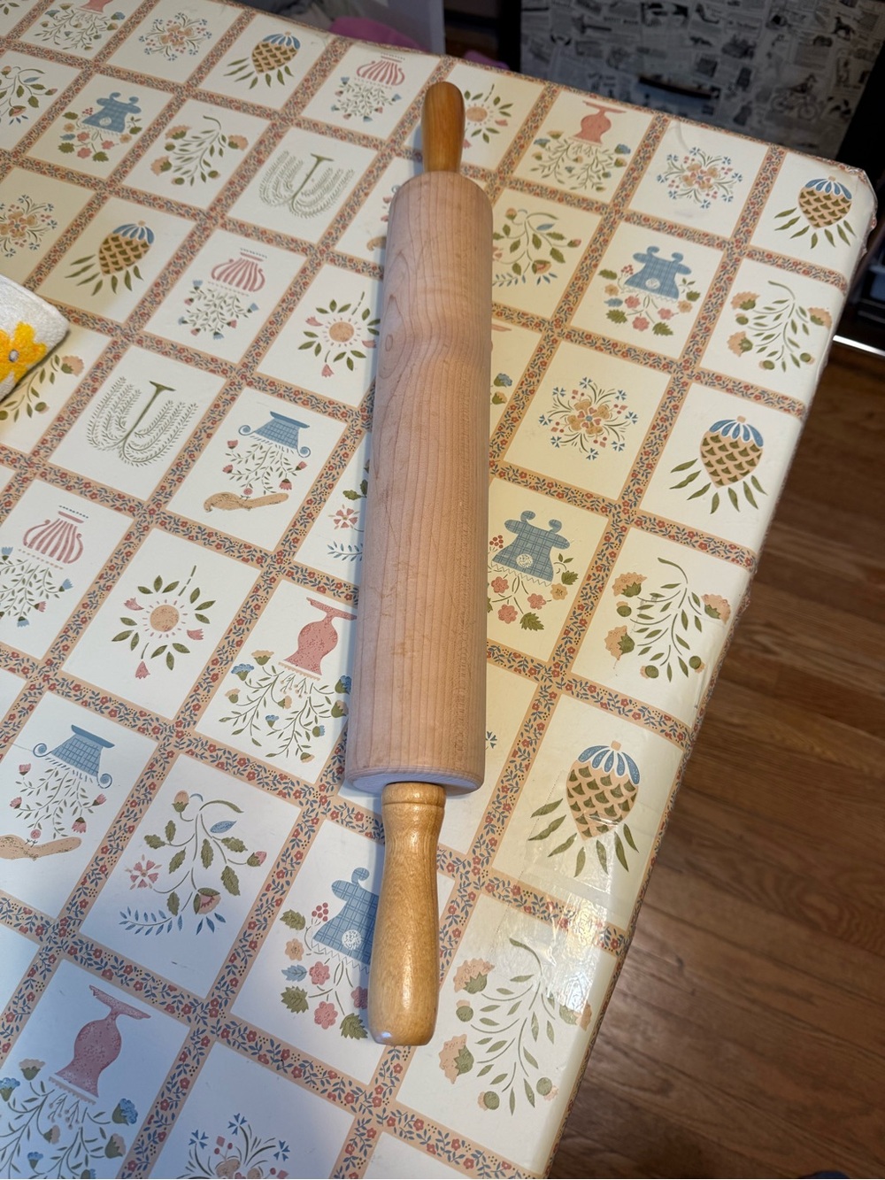 24-inch heavy-duty vintage wood rolling pin